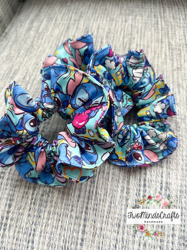 Cute Blue Alien Scrunchies (READY TO SHIP)