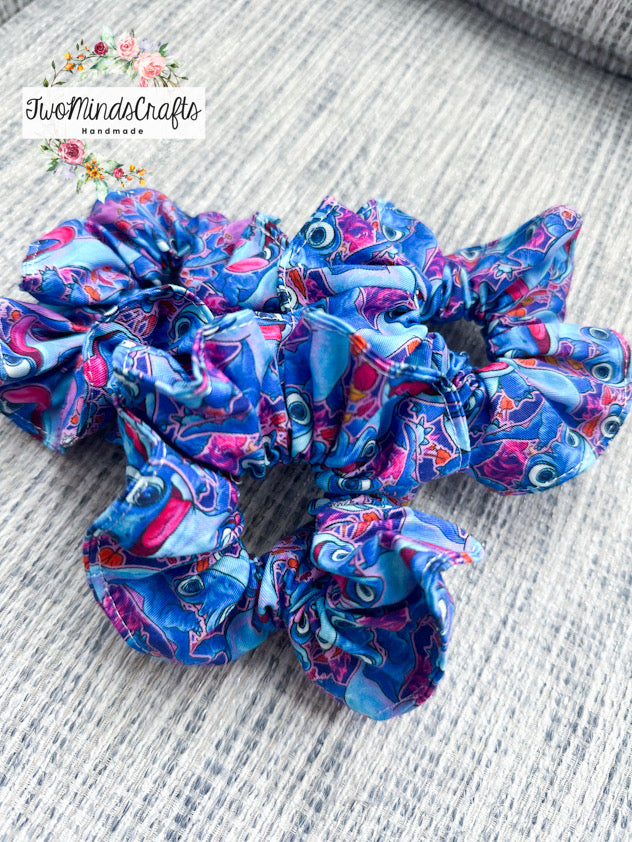 Blue Lizard Scrunchies (READY TO SHIP)