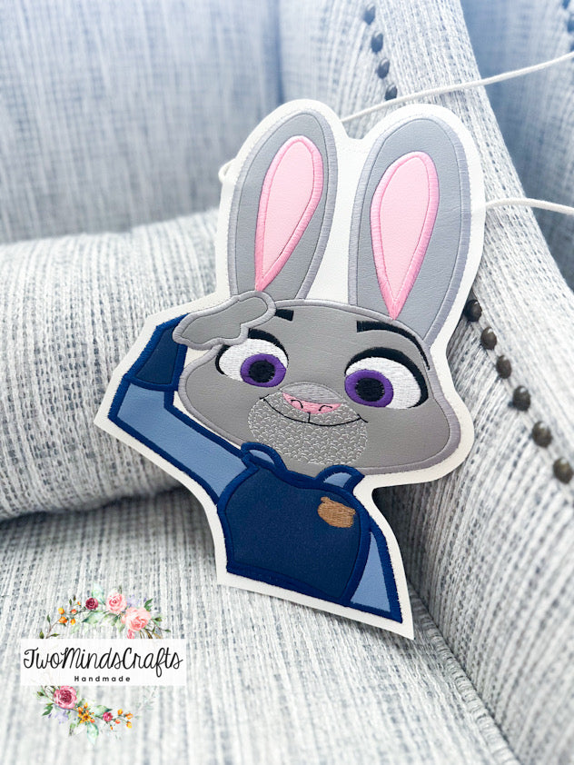 Bunny Officer flat lay bag (READY TO SHIP)