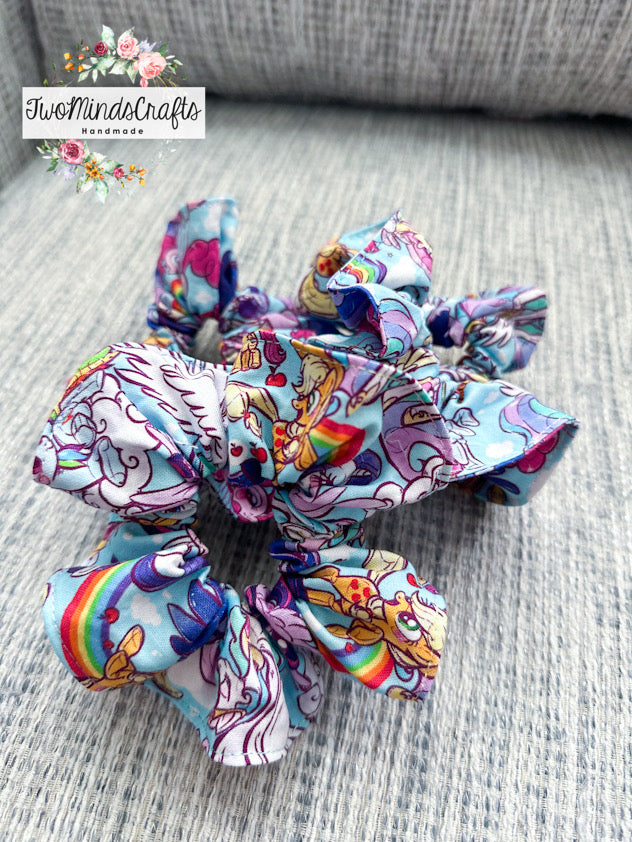Rainbow Ponies Scrunchies (READY TO SHIP)