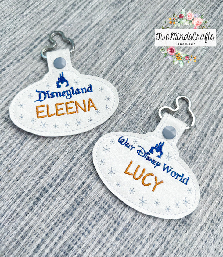 Personalized Name Tag Keyfobs (MADE TO ORDER)