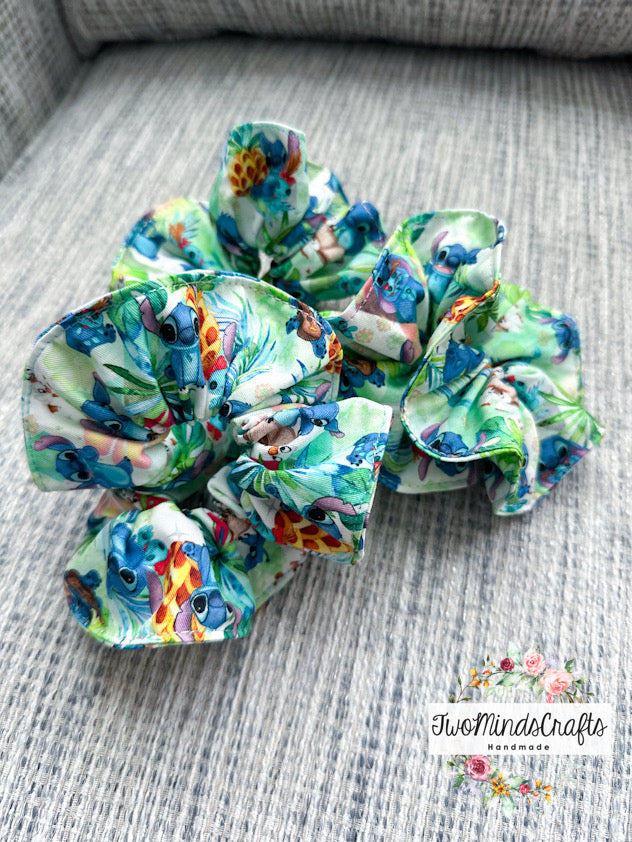 Island Blue Alien Scrunchies (READY TO SHIP)