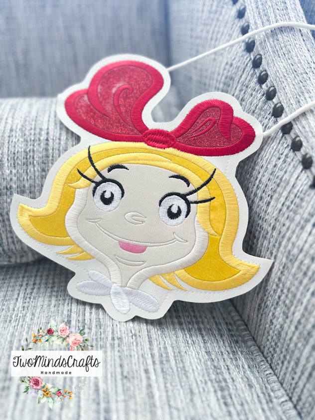 Red Bow Girl flat lay bag (READY TO SHIP)