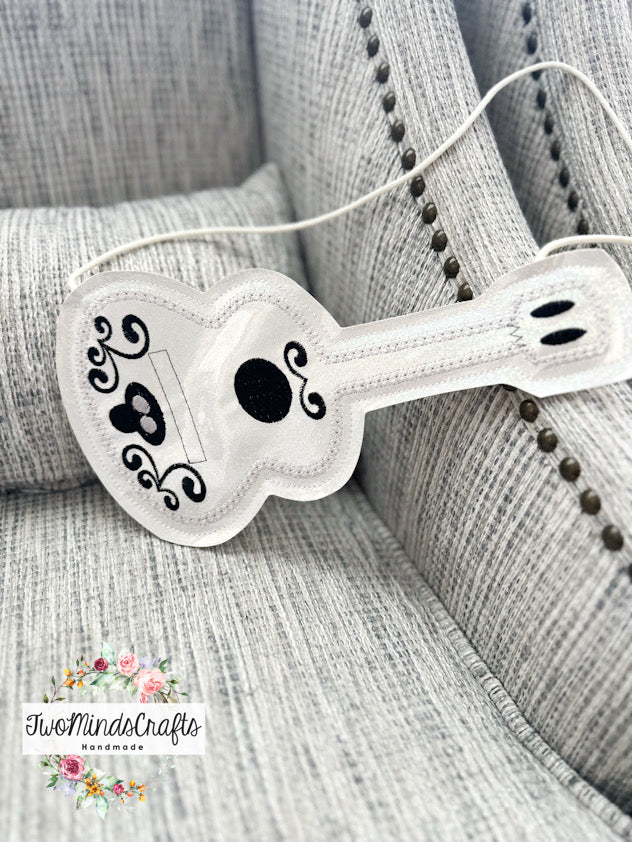 Black White Guitar flat lay bag (READY TO SHIP)