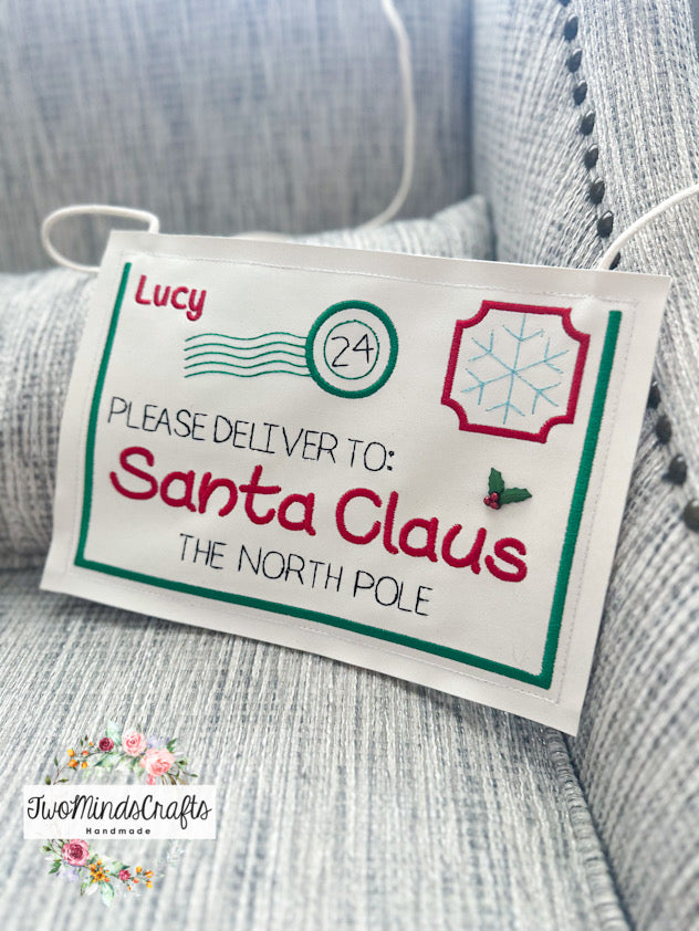 Letter to Santa flat lay bag (MADE TO ORDER)