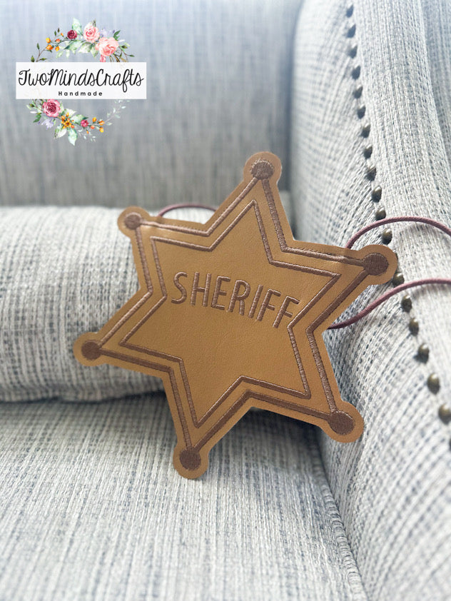 Sheriff Badge flat lay bag (READY TO SHIP)