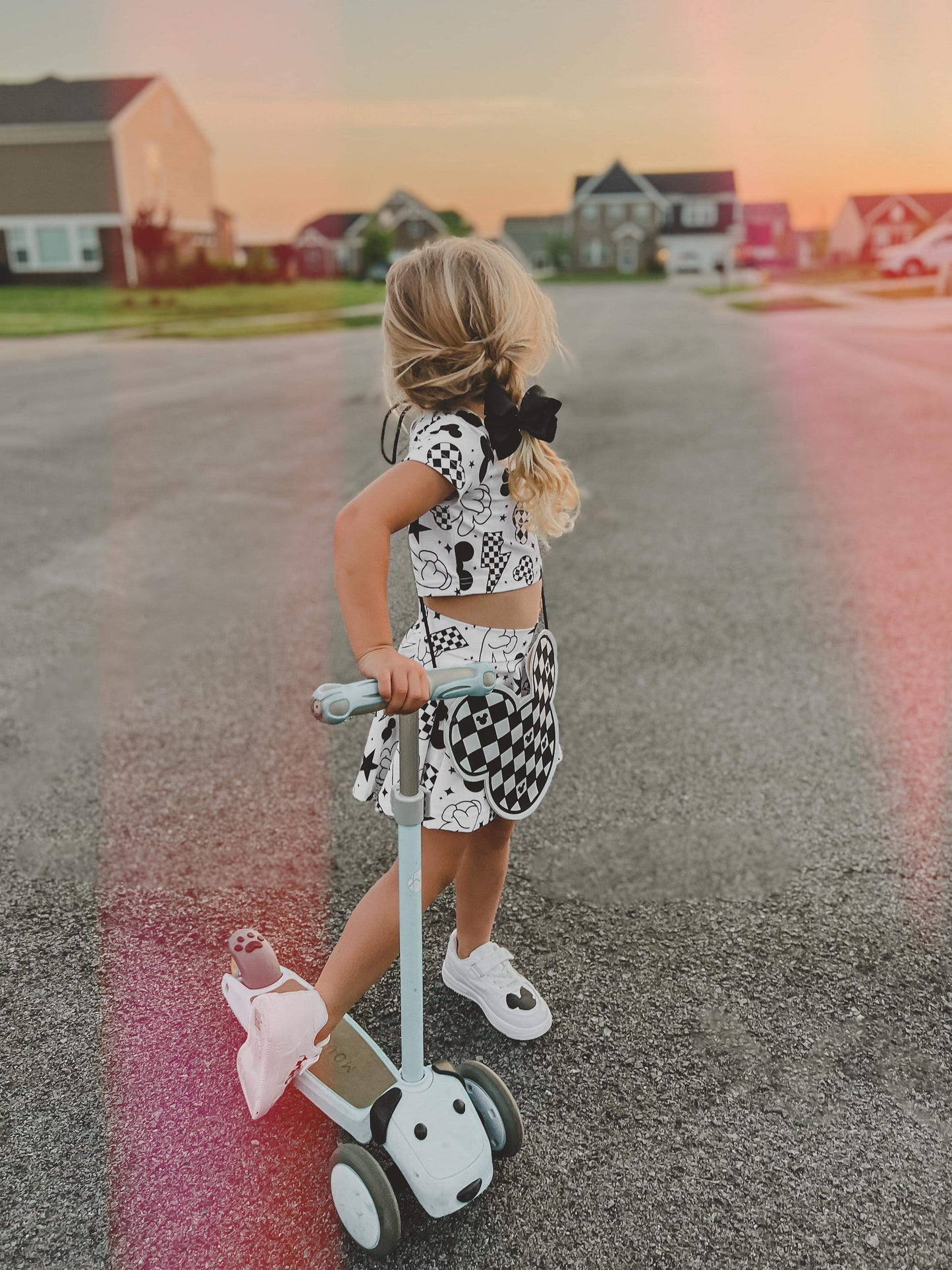 Checkered Mouse flat bag (READY TO SHIP)