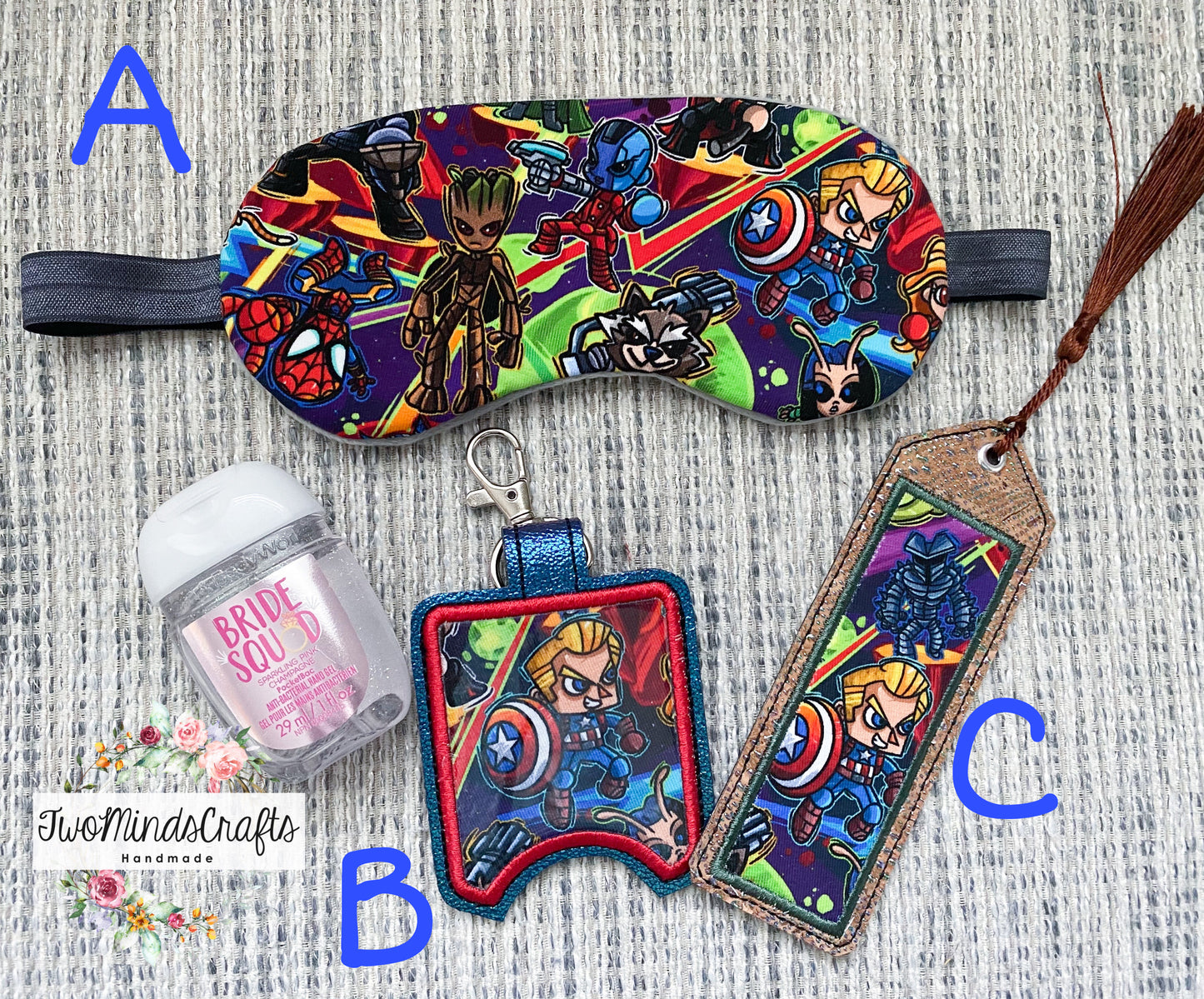 3000i Sleep mask / Hand Sani Holder / Classic Bookmark (READY TO SHIP)