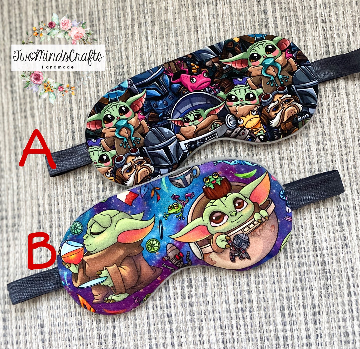 Sleep masks - Baby Y (READY TO SHIP)