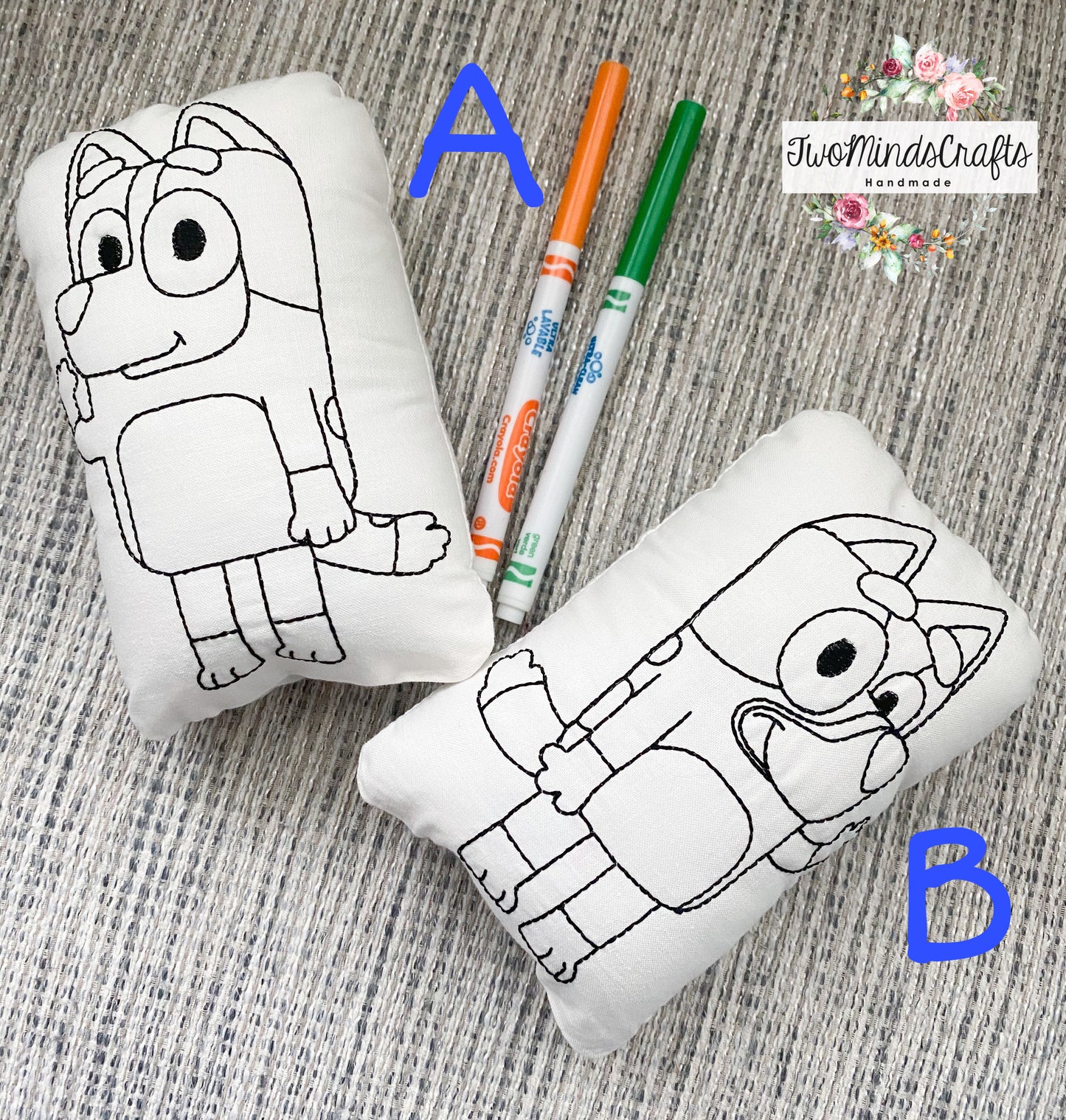 Doodle Dolls - Blue Dogs (READY TO SHIP)