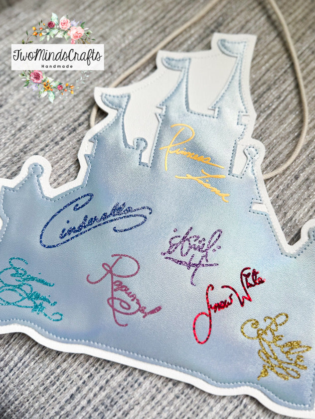 Blue Princess Castle Autograph flat lay bag (READY TO SHIP)