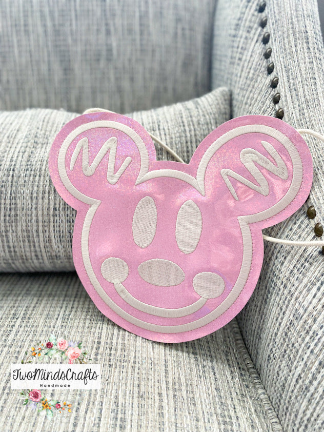 Light Pink Gingerbread Face flat lay bag (READY TO SHIP)