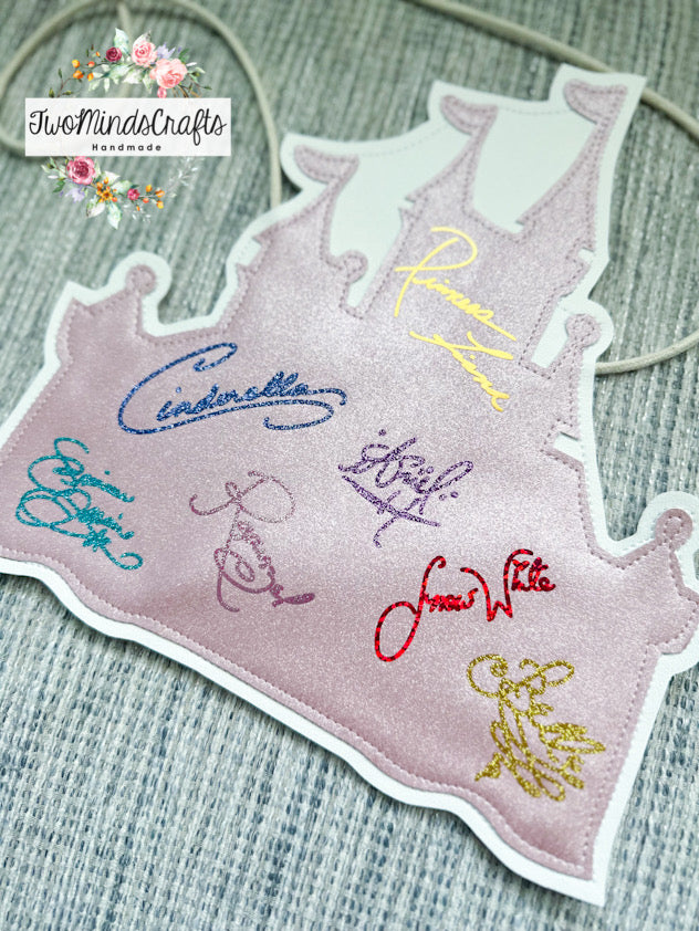 Pink Princess Castle Autograph flat lay bag (READY TO SHIP)