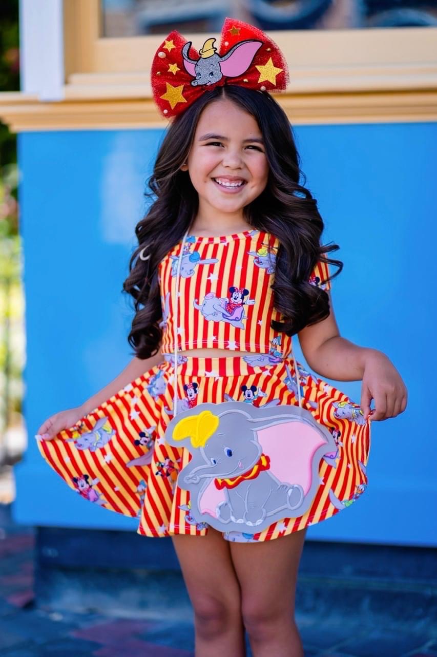 Flying elephant flat bag (READY to SHIP)