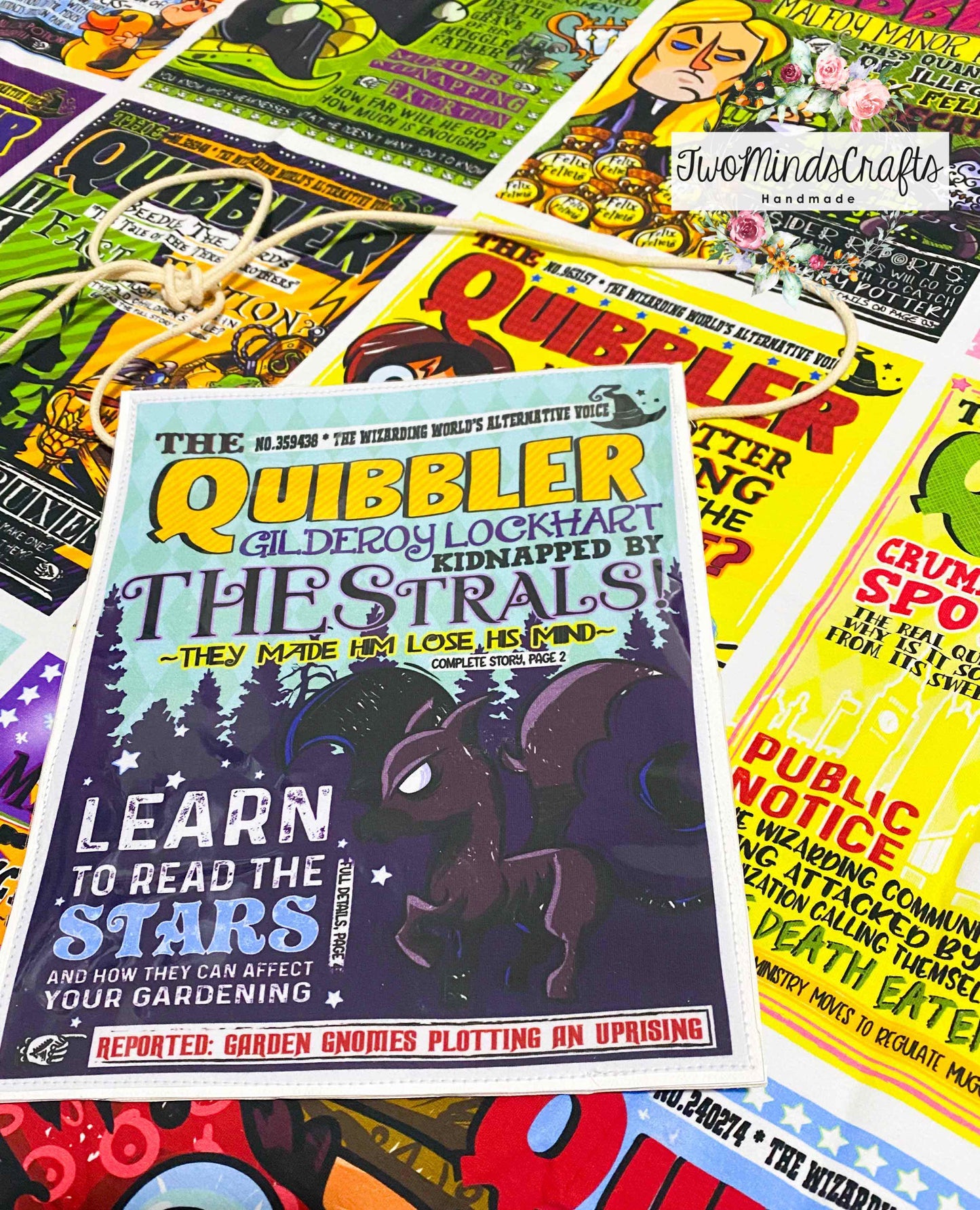 LIMITED Mystery Q Newspaper flat bag (READY TO SHIP)