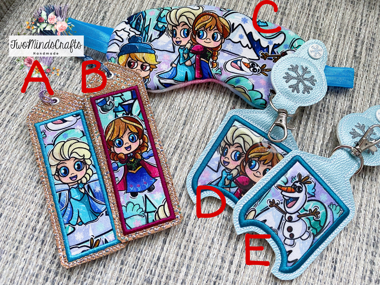 Snow sisters Hand Sani Holders / Sleep Masks / Classic Bookmarks (READY TO SHIP)