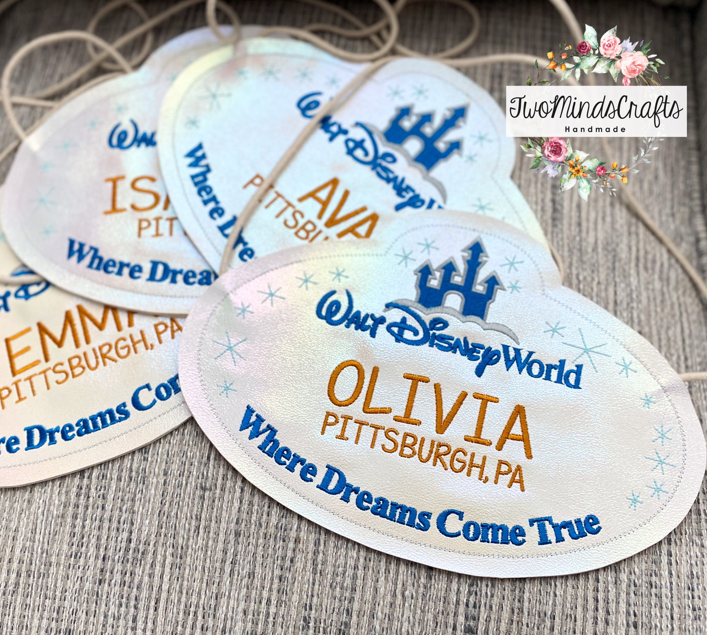 Personalized World name tag flat bag (MADE TO ORDER)