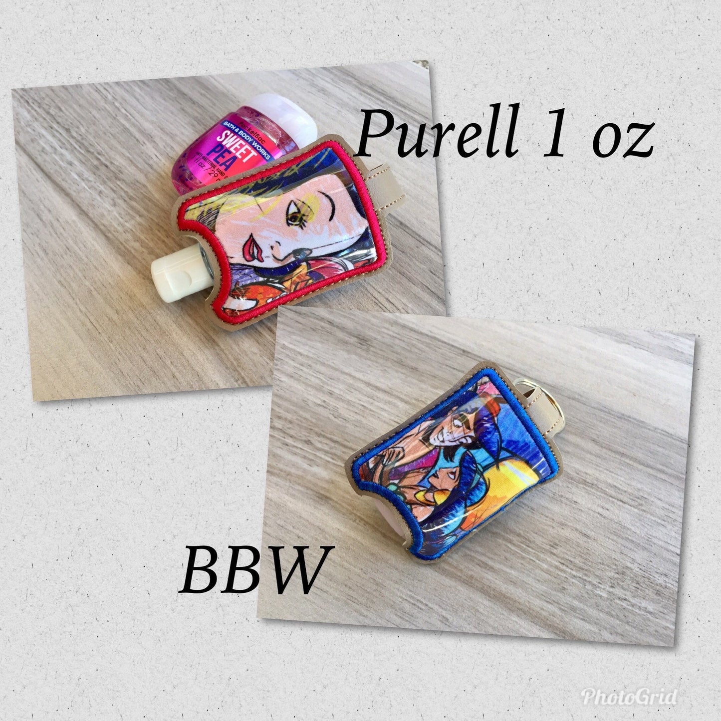 White and brown mail truck hand sanitizer holder (READY TO SHIP)