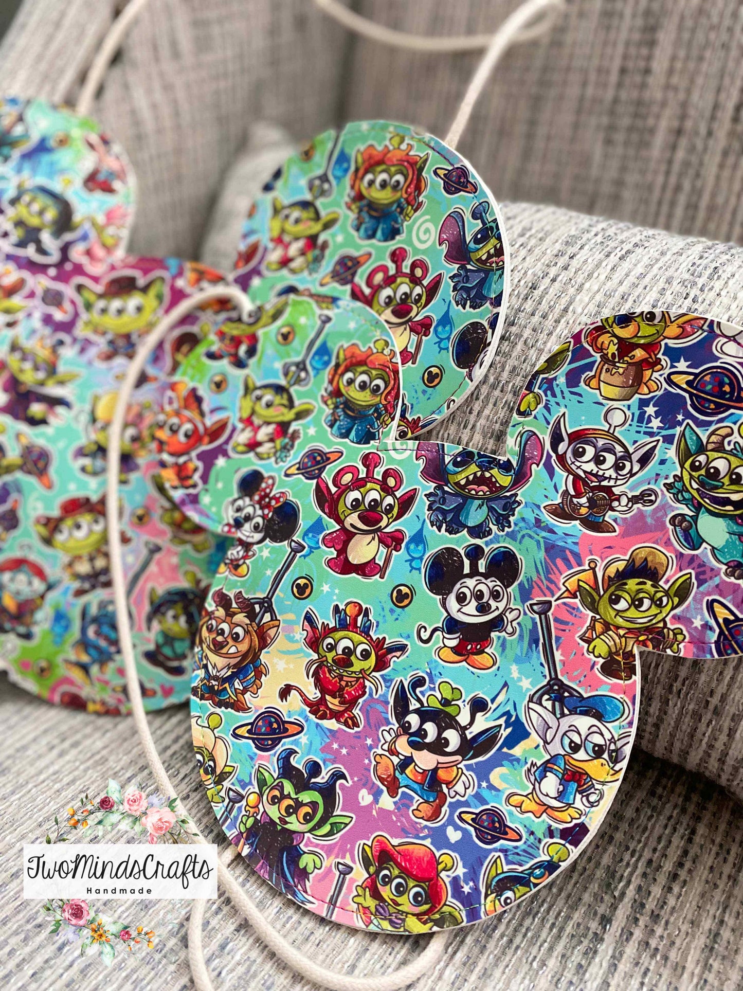 *ATRP* Glow In The Dark Alien In Disguise mouse head flat bag (READY TO SHIP)