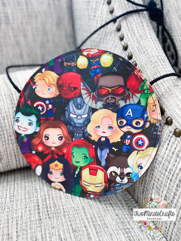 *ATRP* Superhero Mix Circle Flat Bag (READY TO SHIP)