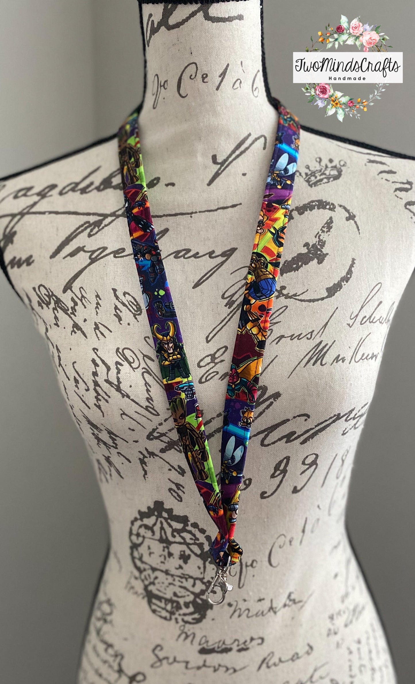 Classic lanyard - superheroes (READY TO SHIP)