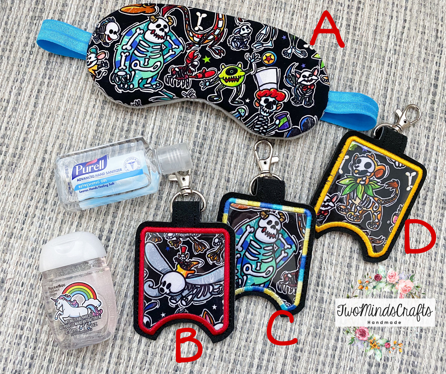 X-Ray Character Hand Sani Holders / Sleep Mask (READY TO SHIP)