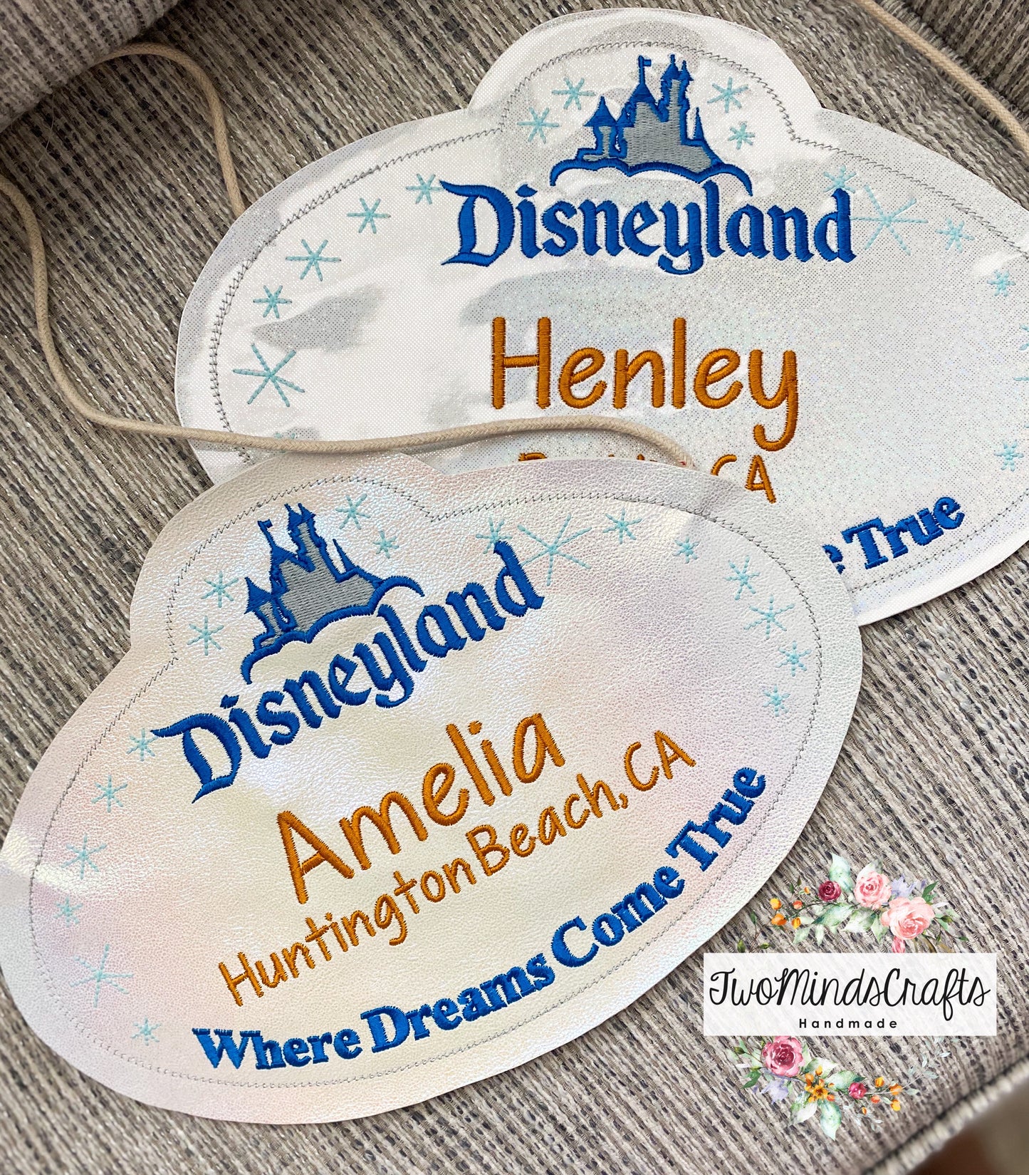 Personalized Land name tag flat bag (MADE TO ORDER)