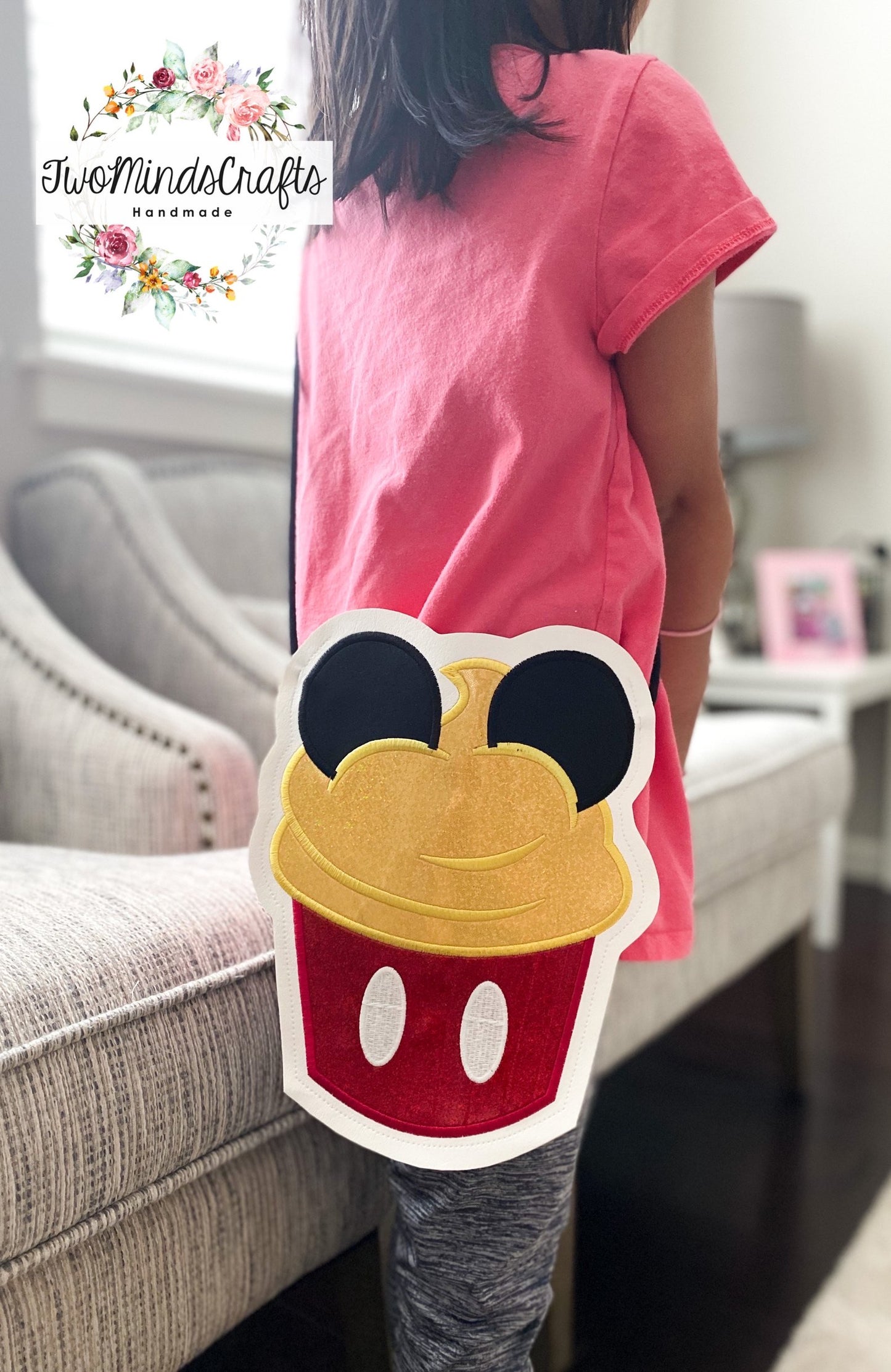 Boy Mouse cupcake flat bag (READY TO SHIP)