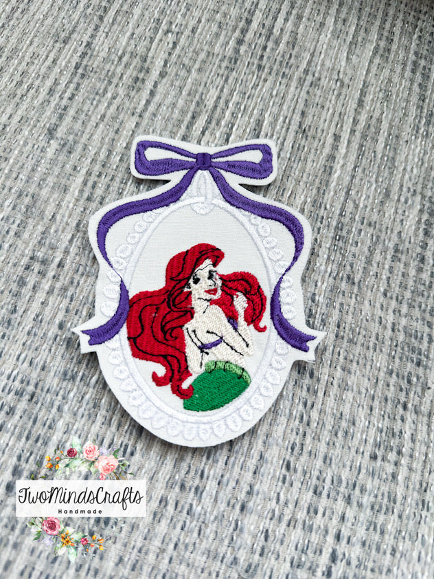 Girl’s Iron On Machine Embroidered Patches (READY to SHIP)