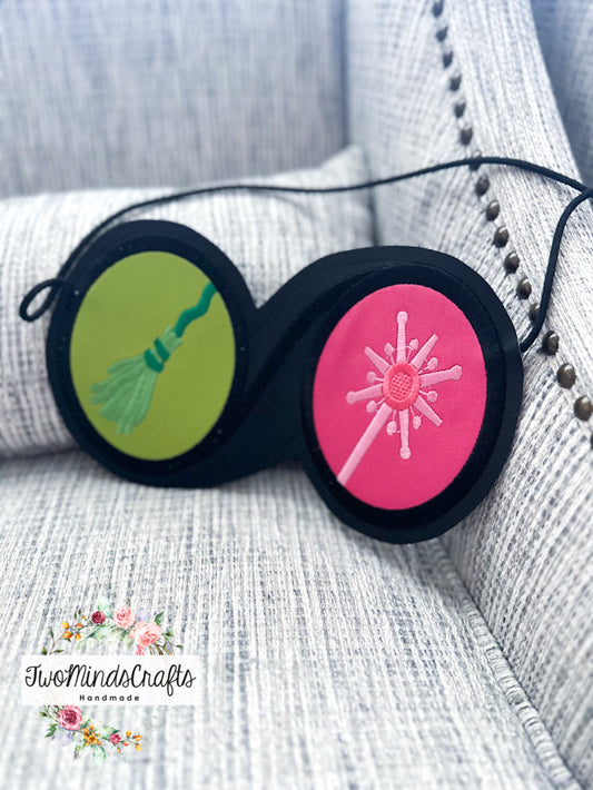 W Green Pink Glasses flat bag (READY TO SHIP)