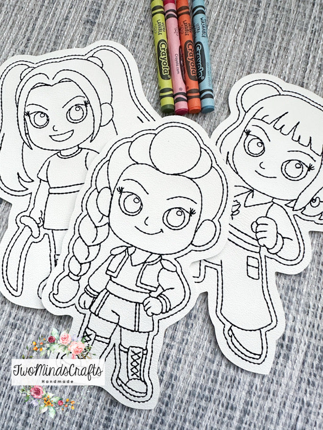 Flat Vinyl Doodles - K Group (READY TO SHIP)