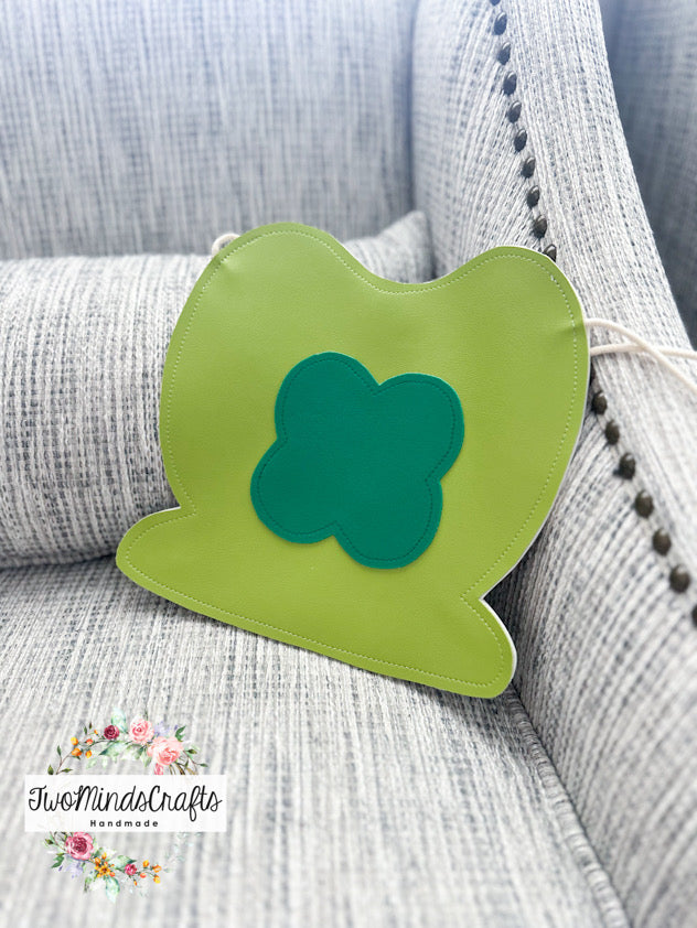 Lucky Green Marshmallow flat bag (READY TO SHIP)