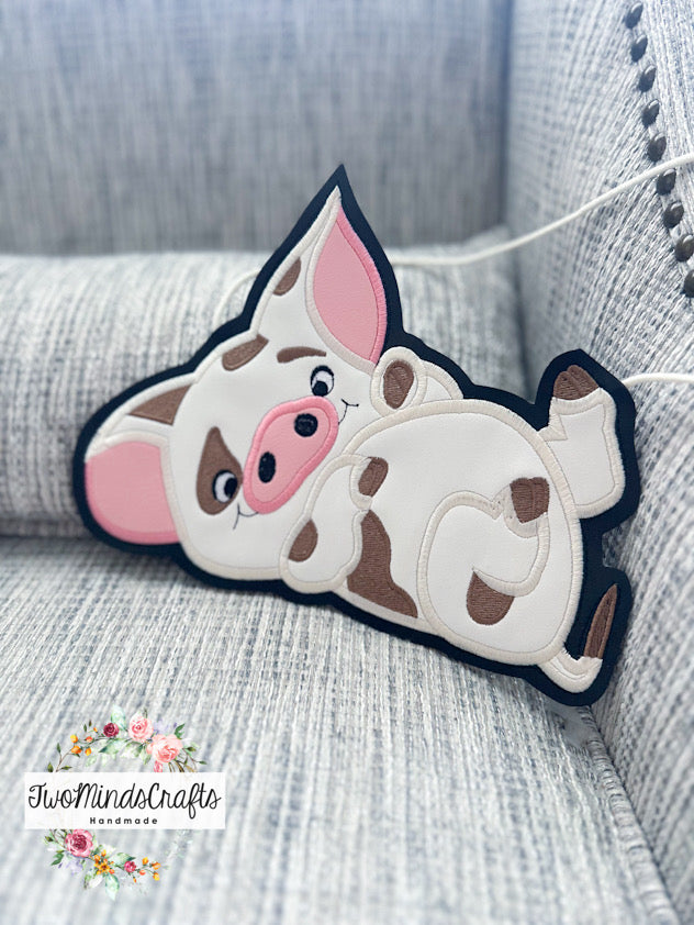 Cute Island Pig flat lay bag (READY TO SHIP)