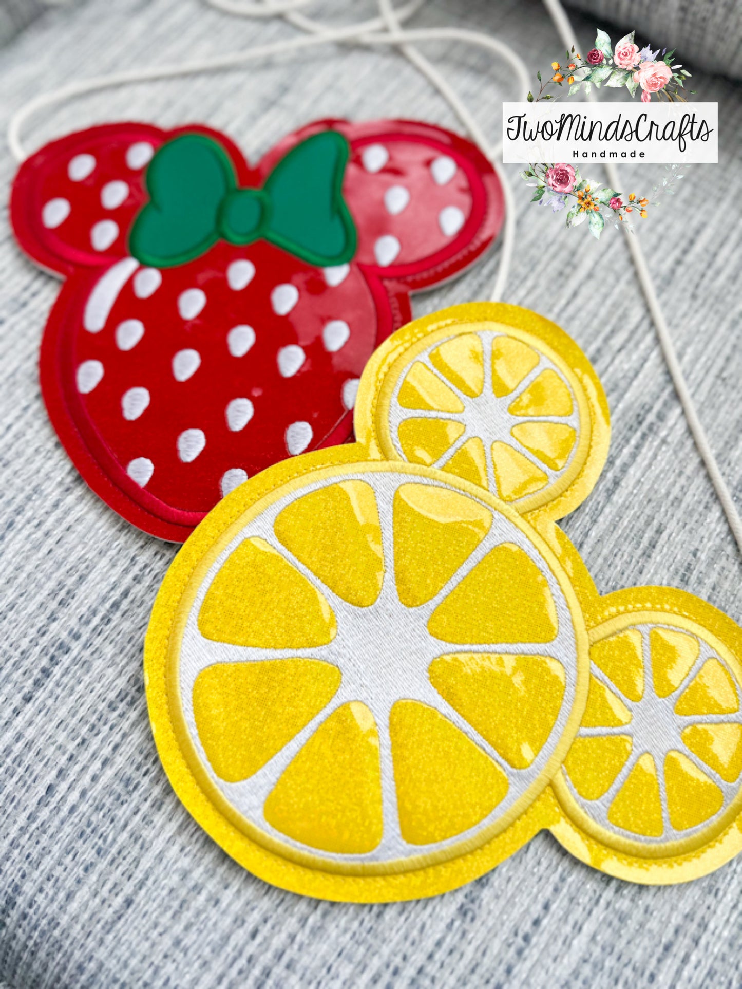 Mouse Lemon Fruit flat lay bag (READY TO SHIP)