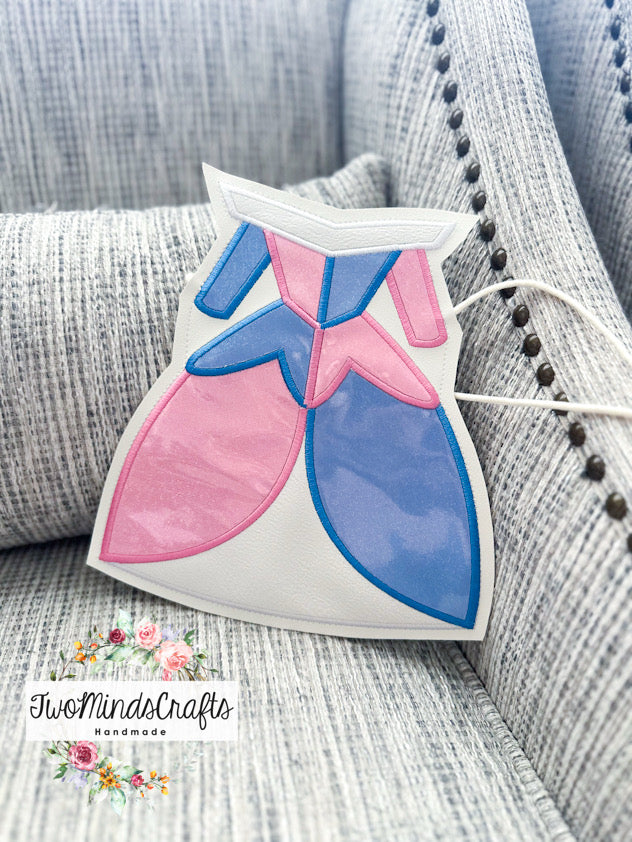 Pink Blue Dress flat lay bag (READY TO SHIP)