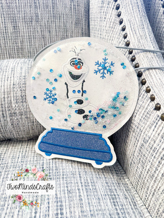 Snowman Snow Globe Shaker flat bag (READY TO SHIP)