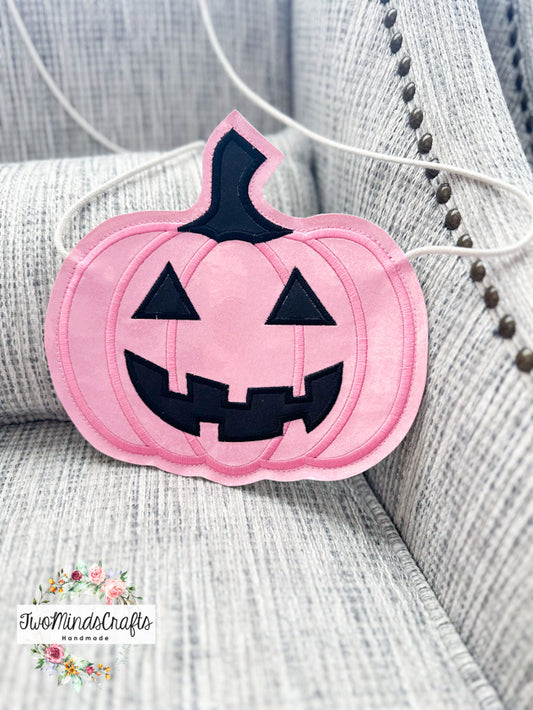 Pink Pumpkin Flat Bag (READY TO SHIP)