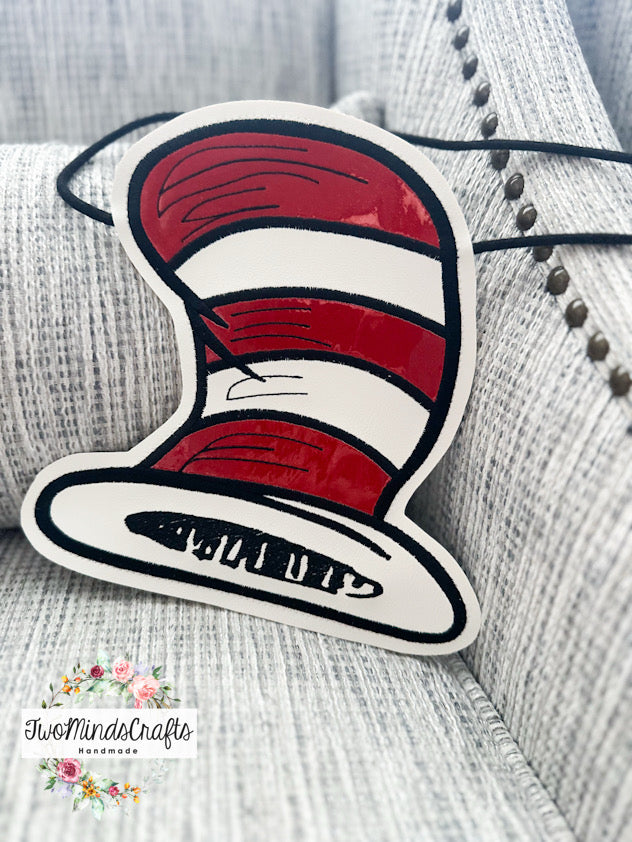 Red White Tall Hat flat lay bag (READY TO SHIP)