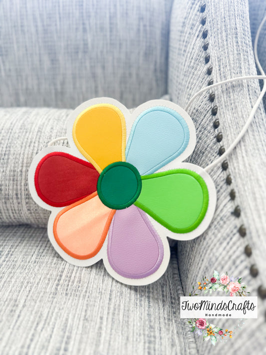 Colorful Flower flat bag (READY TO SHIP)