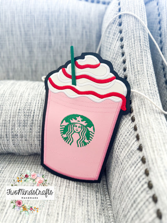 Cold Strawberry Frap Drink flat lay bag (READY TO SHIP)