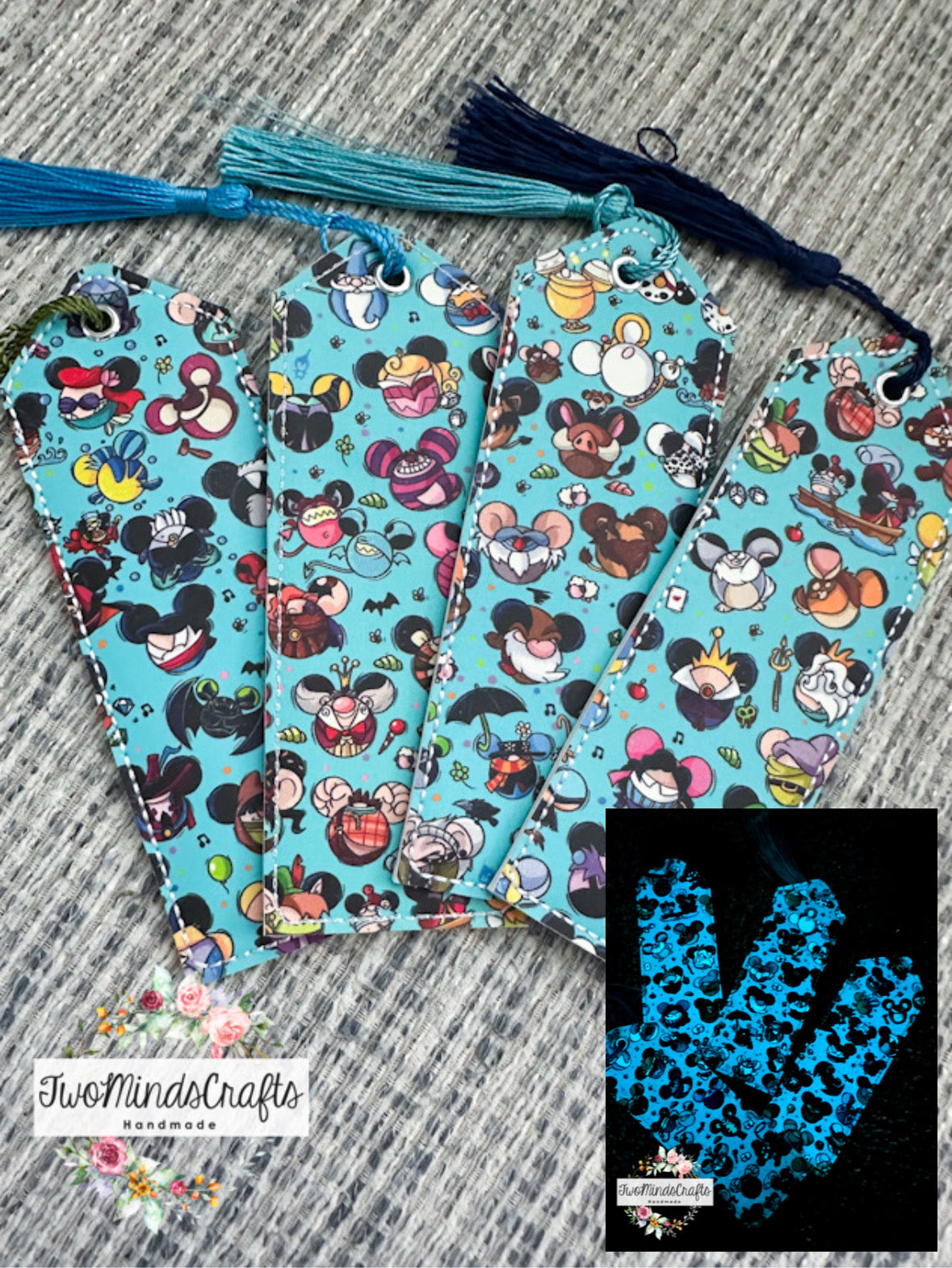 Glow in The Dark Ispy Mashup classic bookmark (READY TO SHIP)