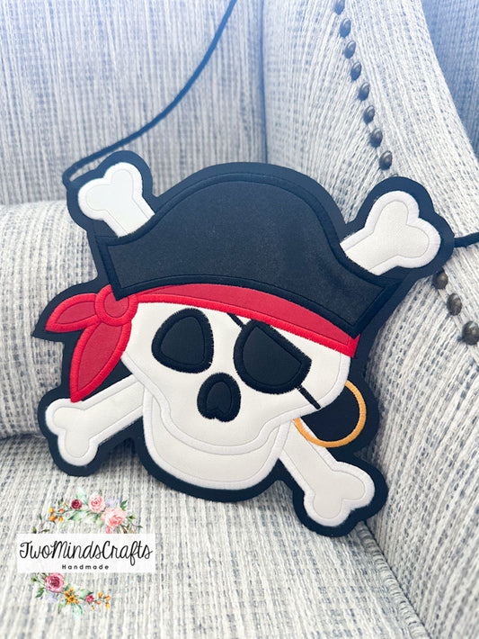 Pirate Skull Flat Bag (READY TO SHIP)