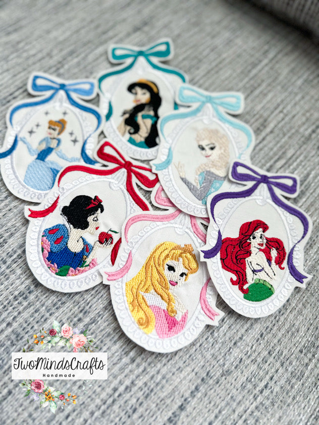 Girl’s Iron On Machine Embroidered Patches (READY to SHIP)