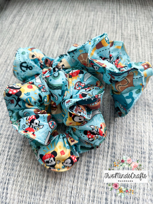 Pirate Mouse Scrunchies (READY TO SHIP)