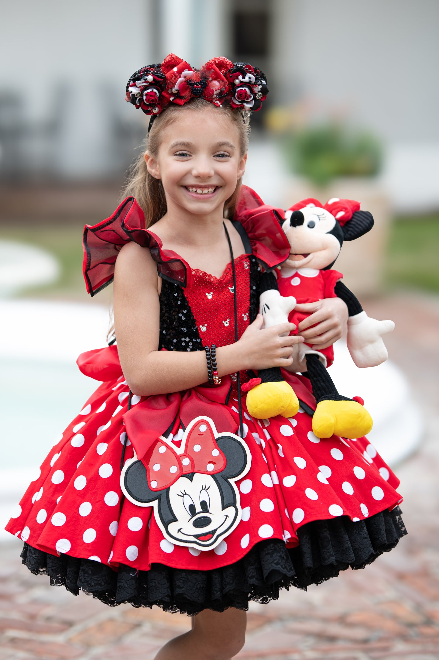 Classic Girl Red Polka flat bag (READY TO SHIP)