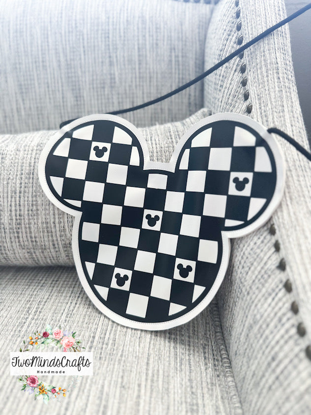 Checkered Mouse flat lay bag (READY TO SHIP)