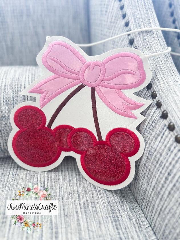 Mouse Cherries Fruit flat lay bag (READY TO SHIP)