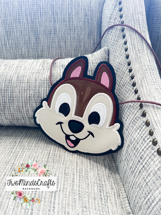 Classic Chipmunk Black flat bag (READY TO SHIP)