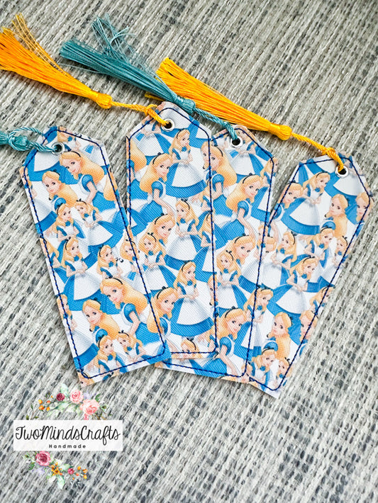 Blue girl classic bookmark (READY TO SHIP)