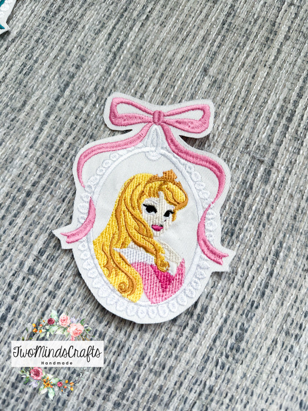 Girl’s Iron On Machine Embroidered Patches (READY to SHIP)